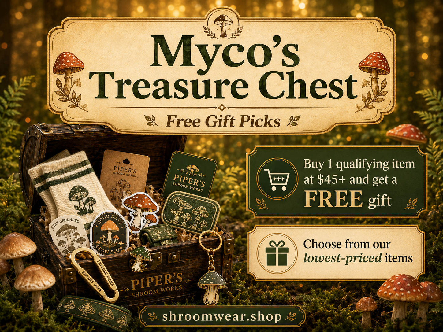 Myco's Treasure Chest **Free Gift Picks**