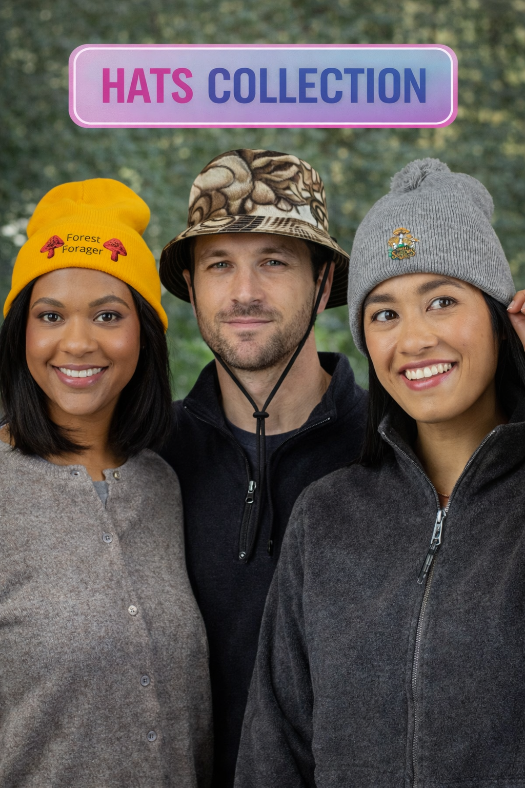 Top Caps & Shroom Stems (Hats & Beanies)