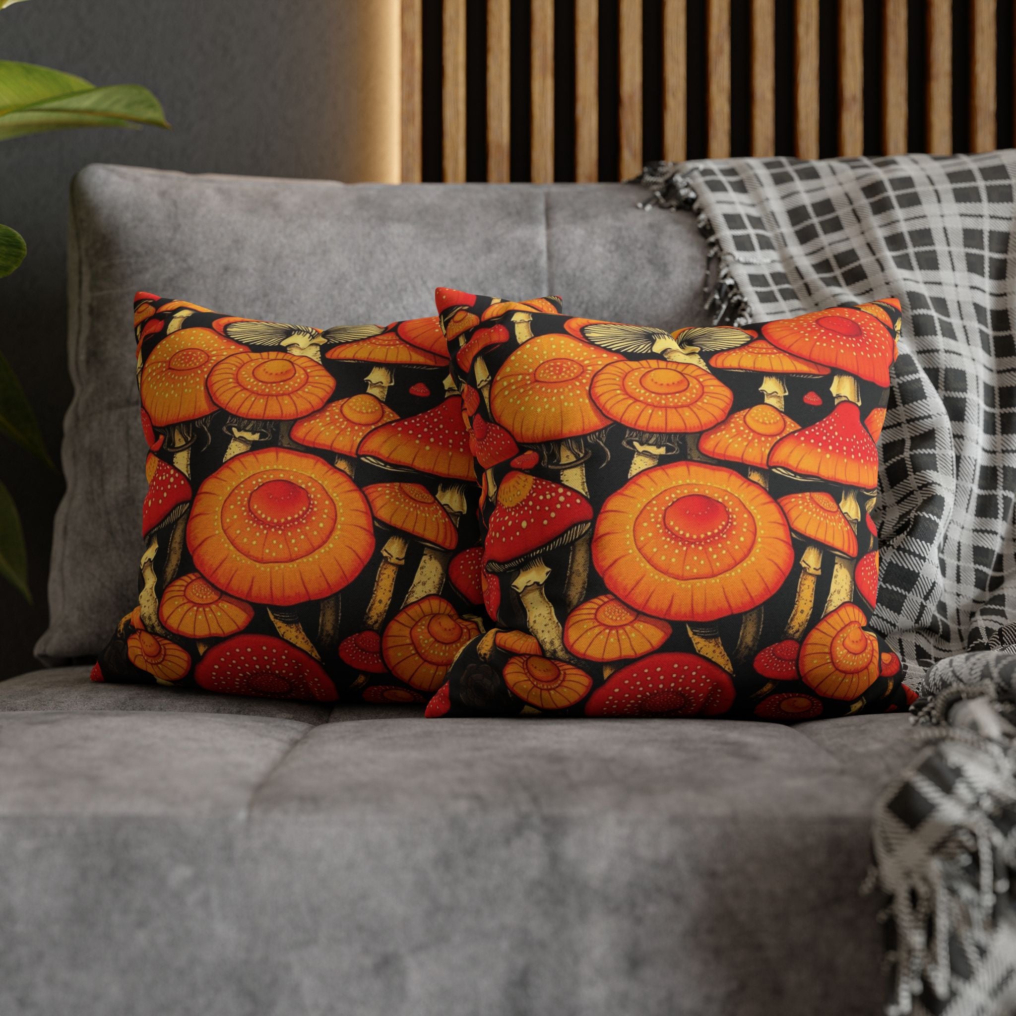 Shroom Glow Throw Pillows Touch Of Woodland Magic, Start Conversations