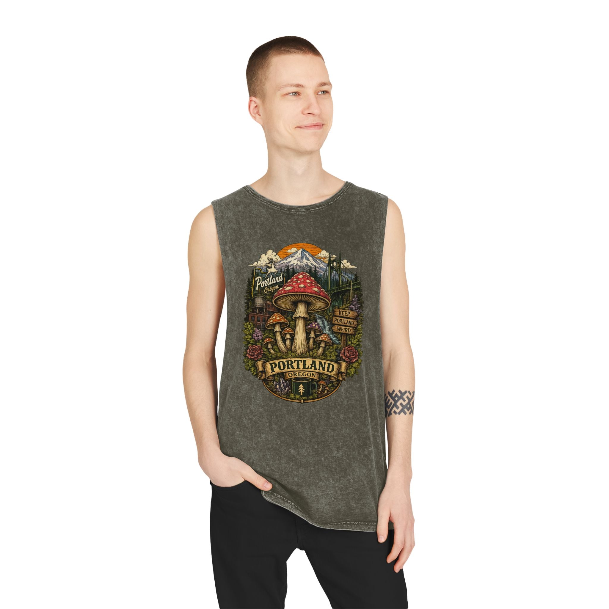 Portland Mushroom Graphic Tank