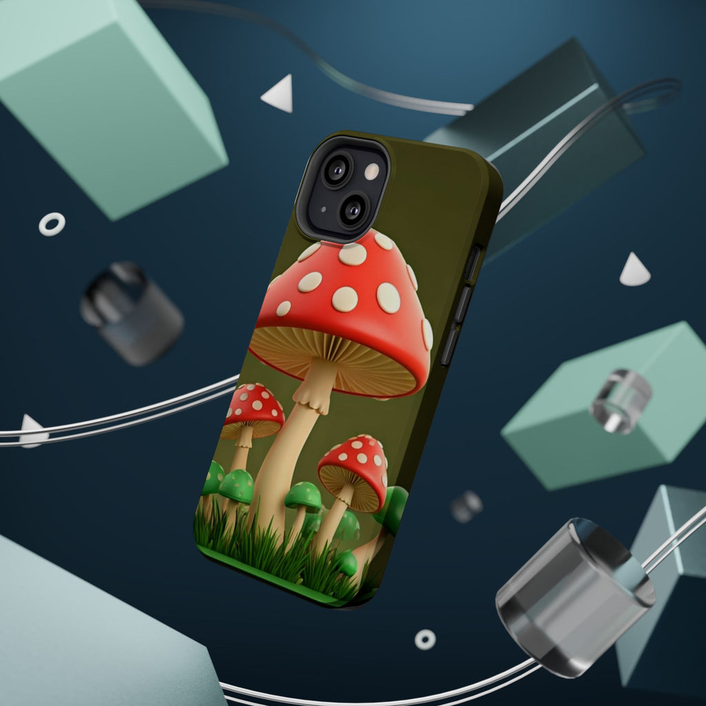 Golden Glow Mushroom Phone Case – Nature Meets Radiance