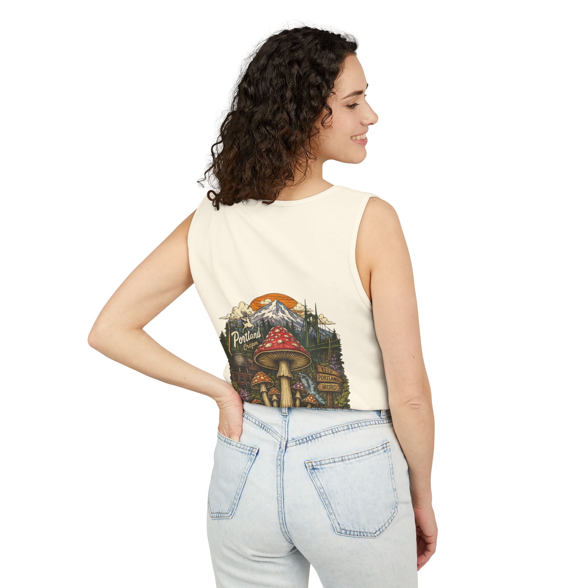Mushroom Tank Top — Psychedelic & Portland Forest Graphic Tank