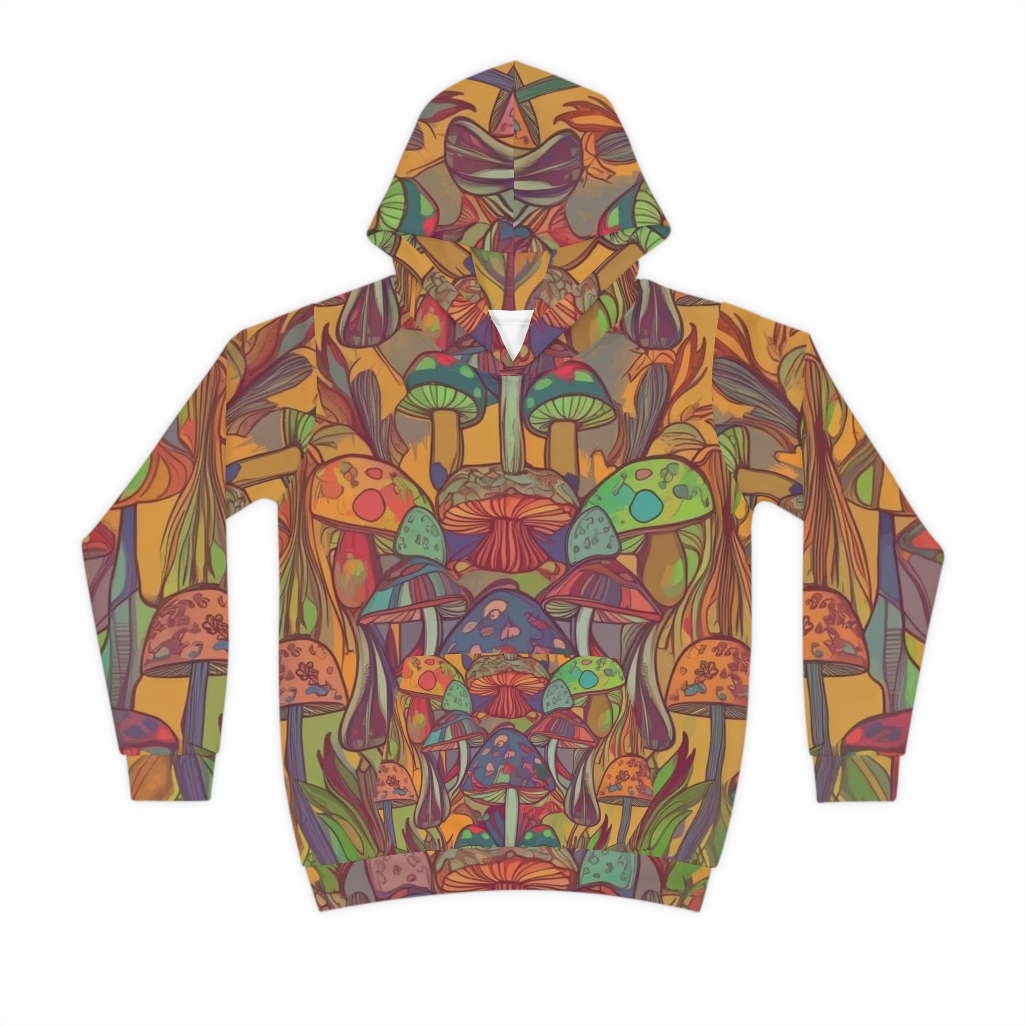 Mystic Mushroom Wonderland Custom Design Zip Hoodie