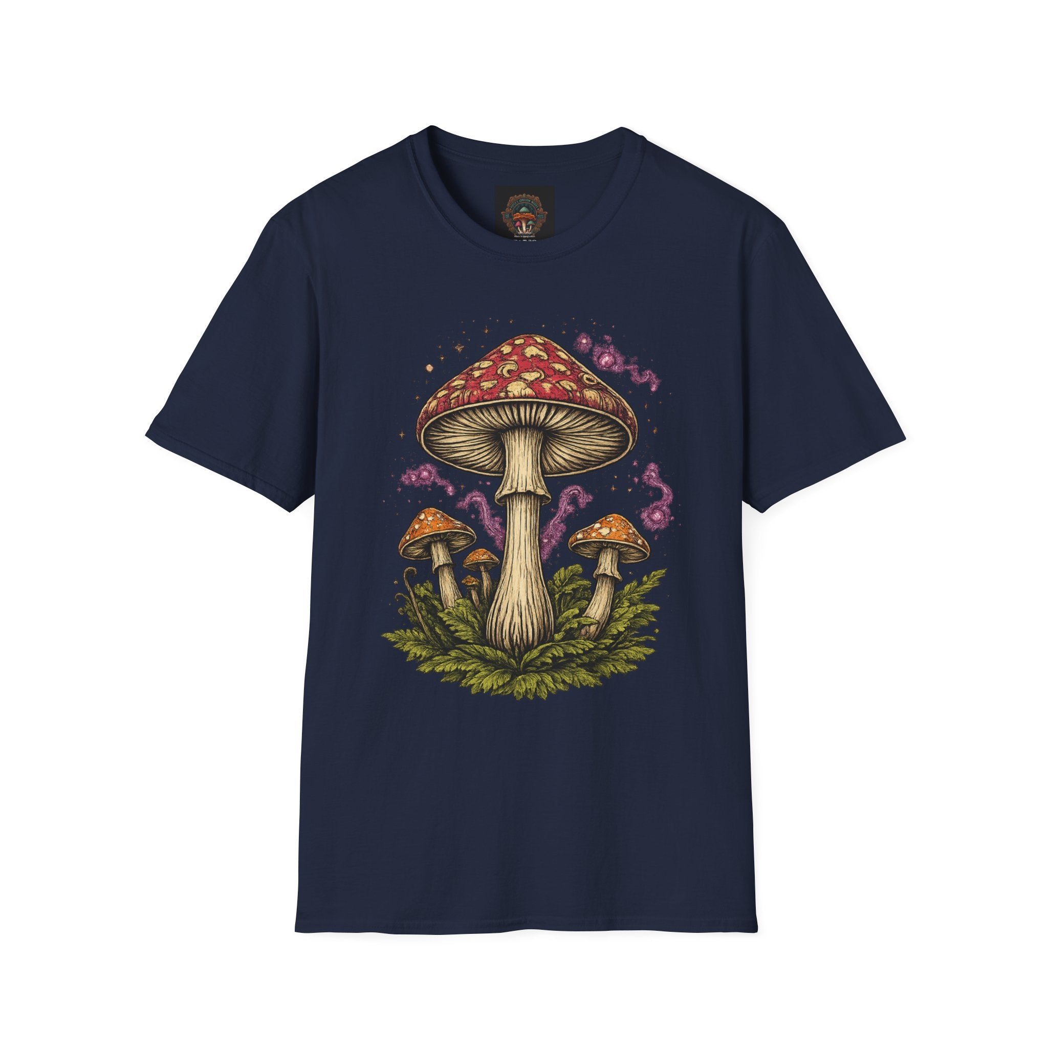City: Gresham Psychedelic Mushroom Graphic T-Shirt — Red Amanita Illustration