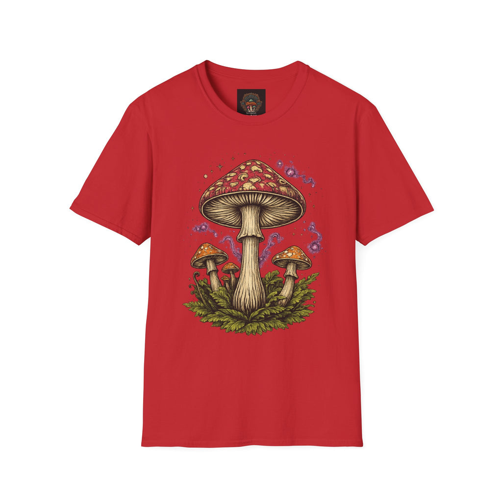 City: Gresham Psychedelic Mushroom Graphic T-Shirt — Red Amanita Illustration