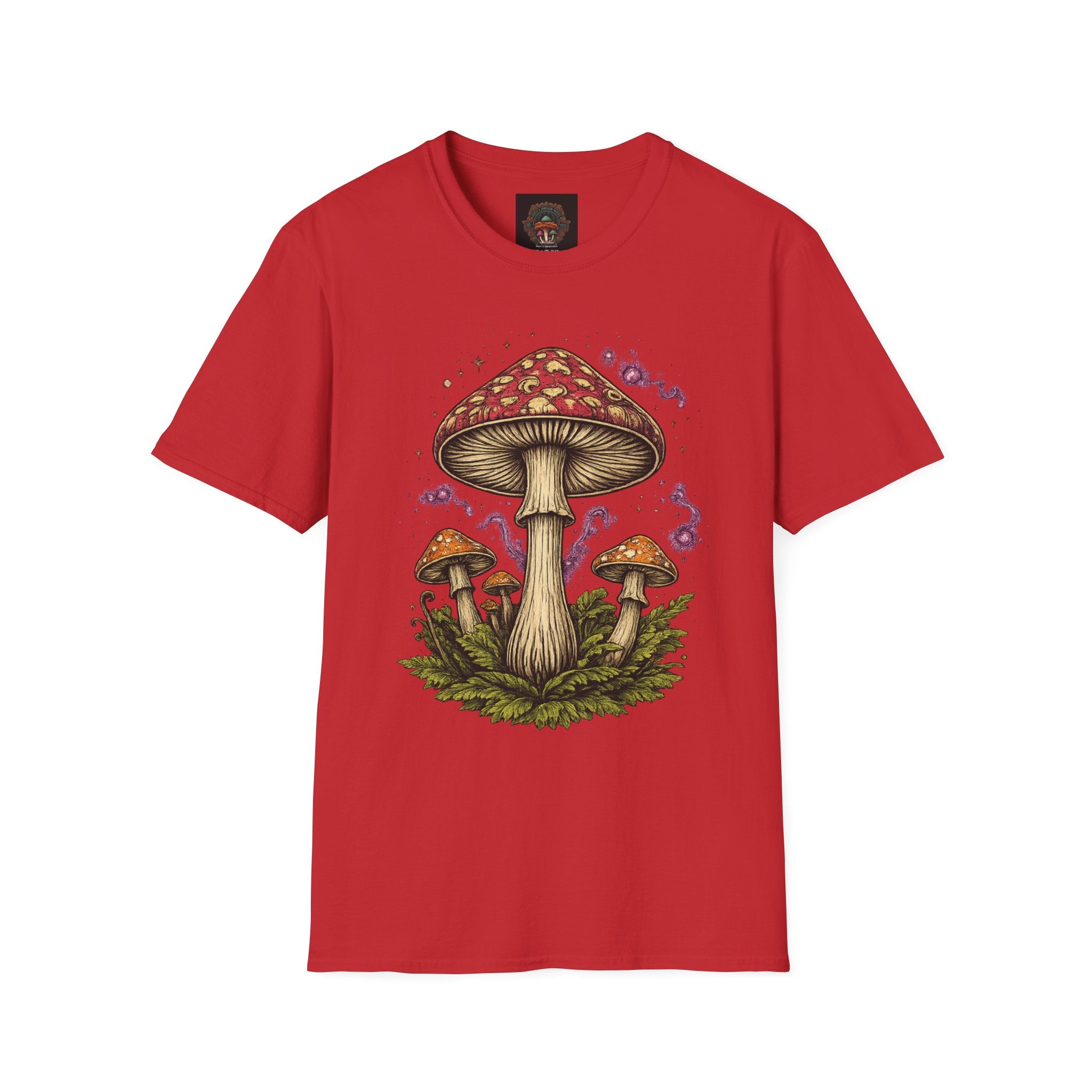 City: Gresham Psychedelic Mushroom Graphic T-Shirt — Red Amanita Illustration