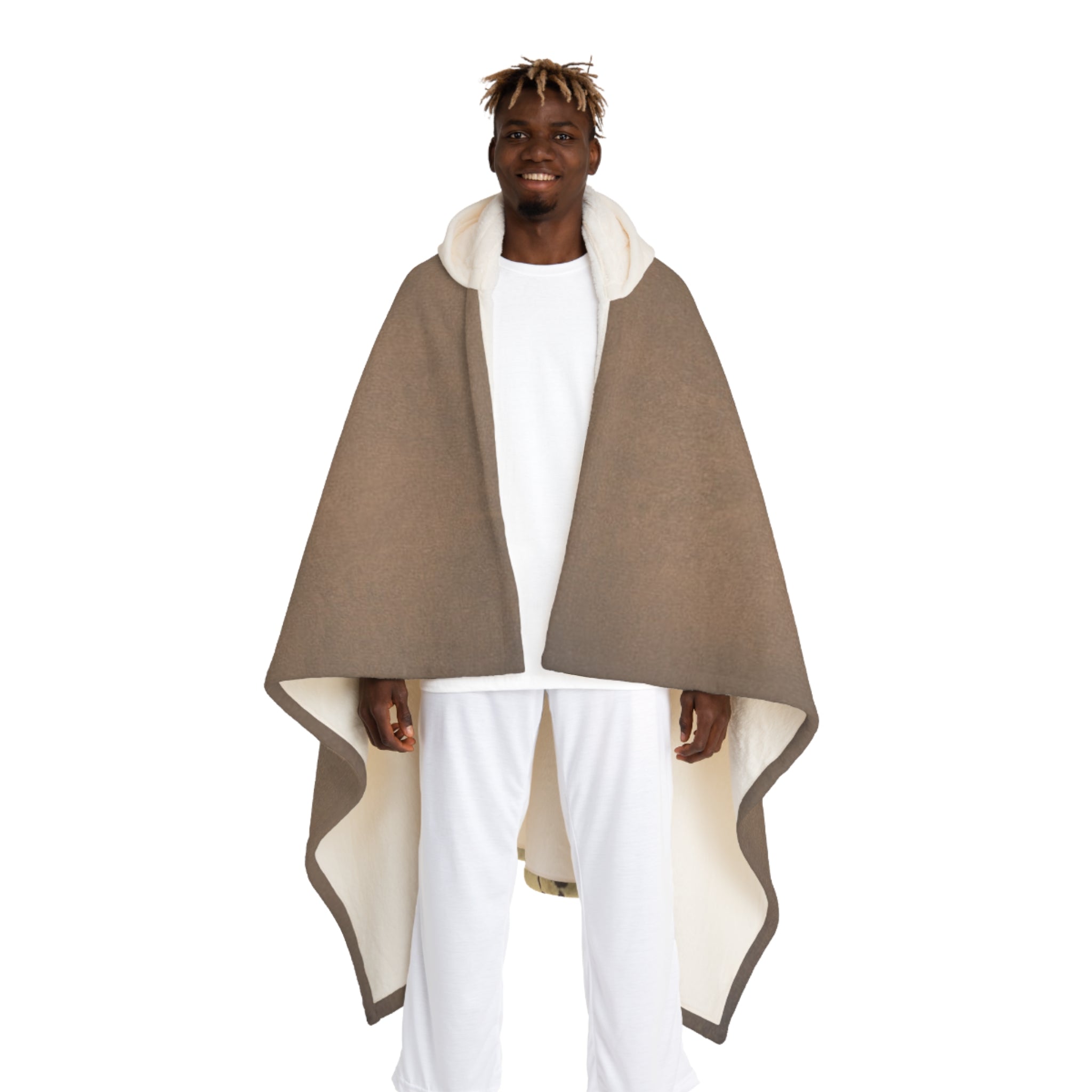 Manta Sherpa con capucha — Manta suave con capucha de forro polar