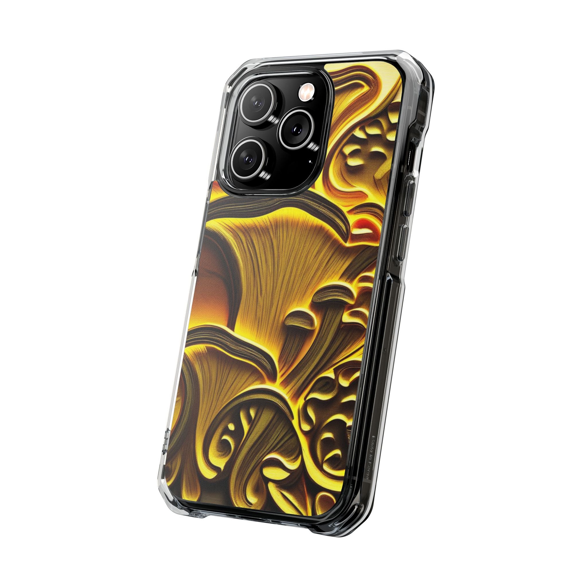 Golden Fungi Phone Case – Forest Glow Edition