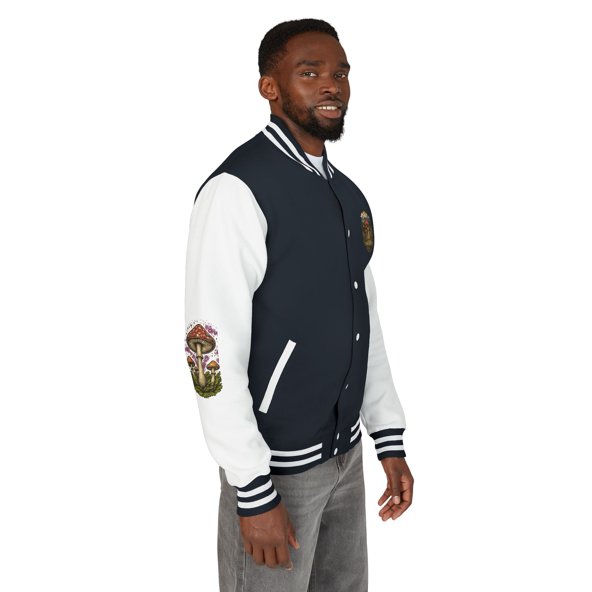Portland Mushroom Patch Letterman Jacket