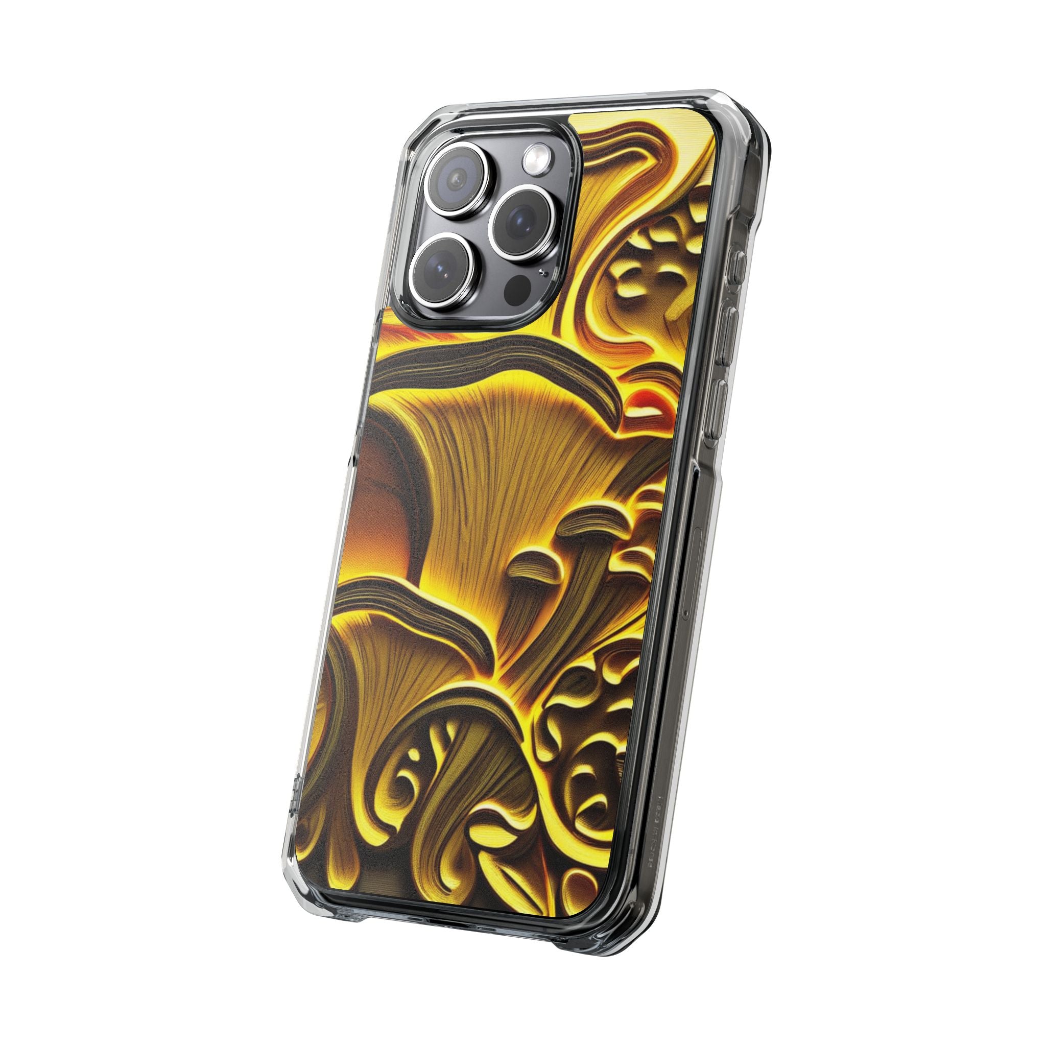 Golden Fungi Phone Case – Forest Glow Edition