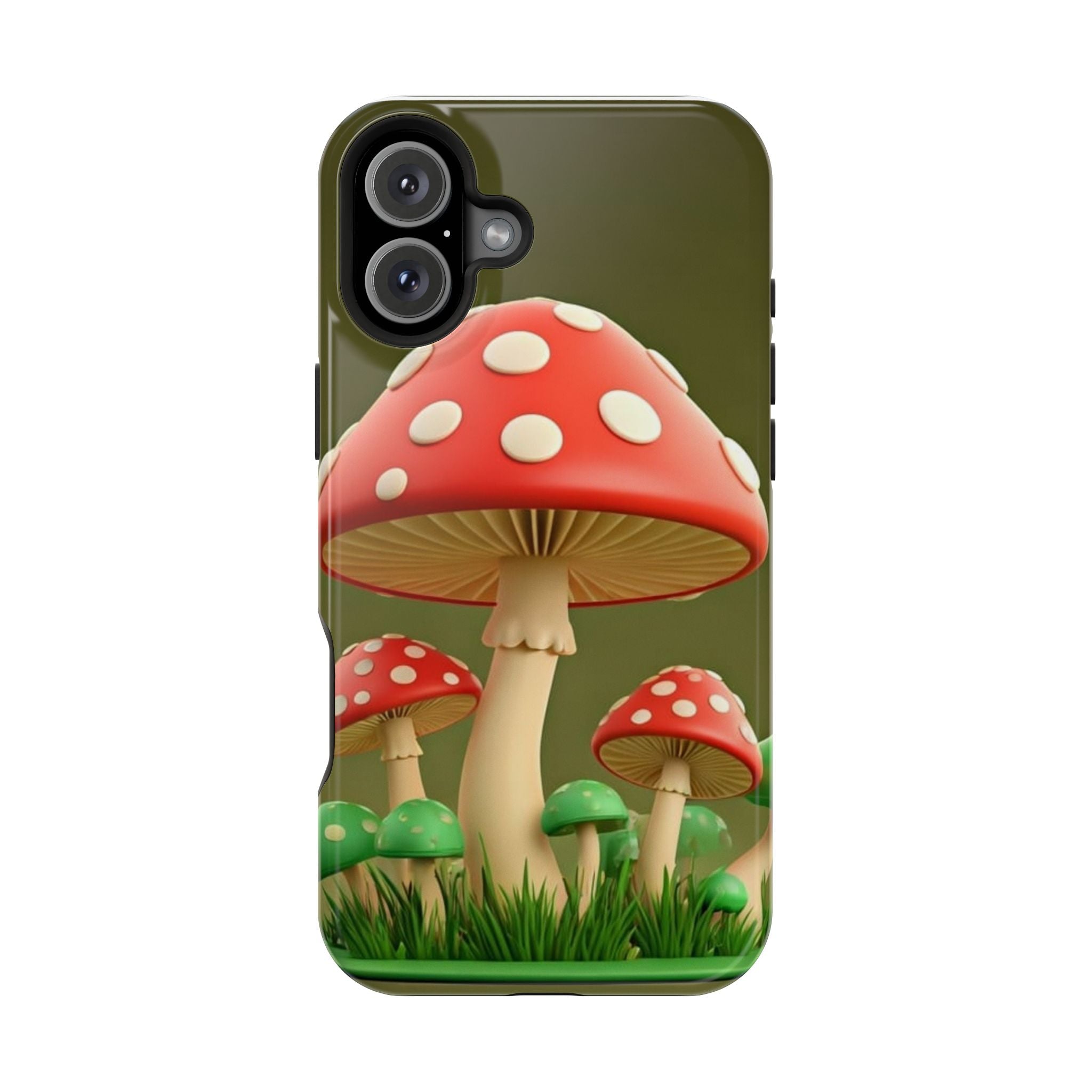 Golden Glow Mushroom Phone Case – Nature Meets Radiance