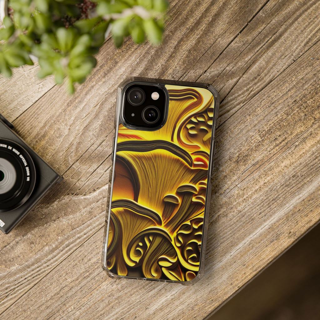 Golden Fungi Phone Case – Forest Glow Edition