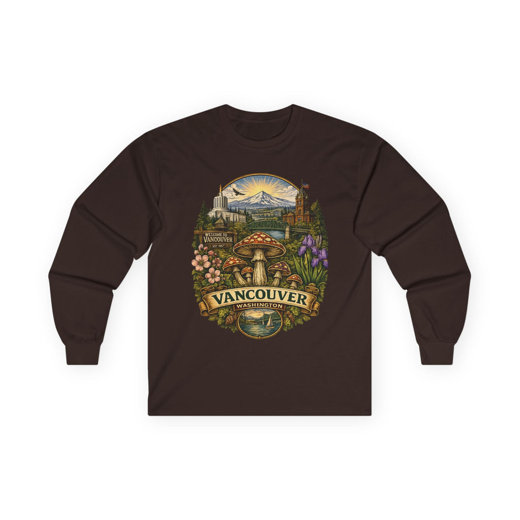 City: Vancouver Mushroom Graphic Long Sleeve Tee