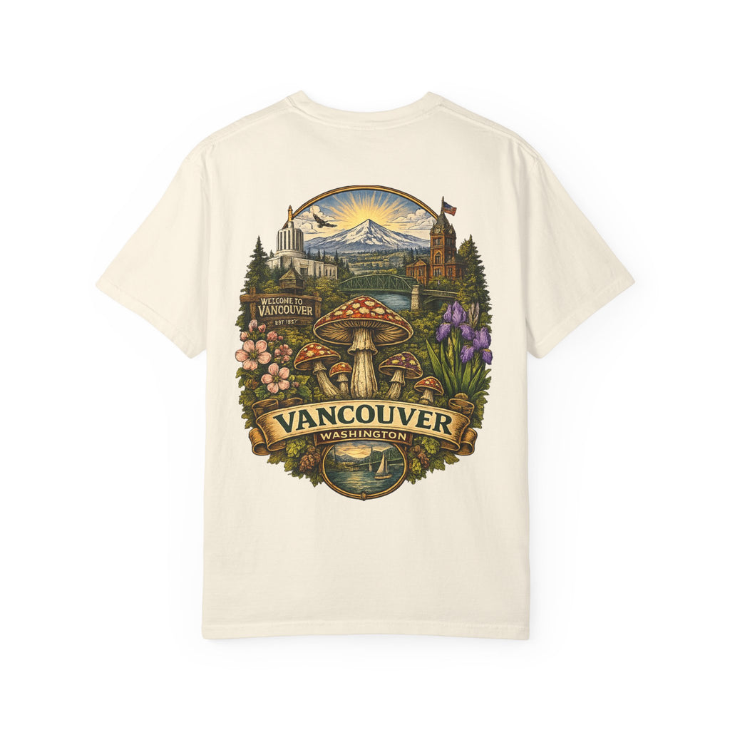 City: Lake Oswego Mushroom T-Shirt — Vintage Nature & Psychedelic Fungi Design