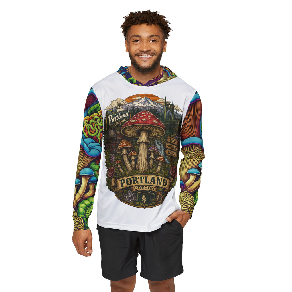 City: Portland Mushroom Hoodie Psychedelic Outdoor Graphic Pullover