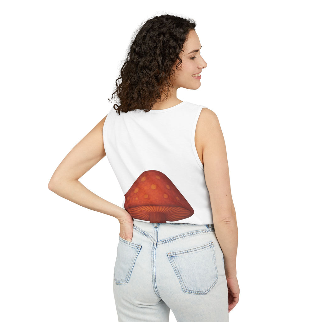 City: Portland Mushroom Tank Top — Vintage Forest Travel Graphic