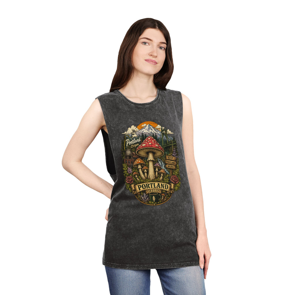 City: Portland Mushroom Graphic Tank