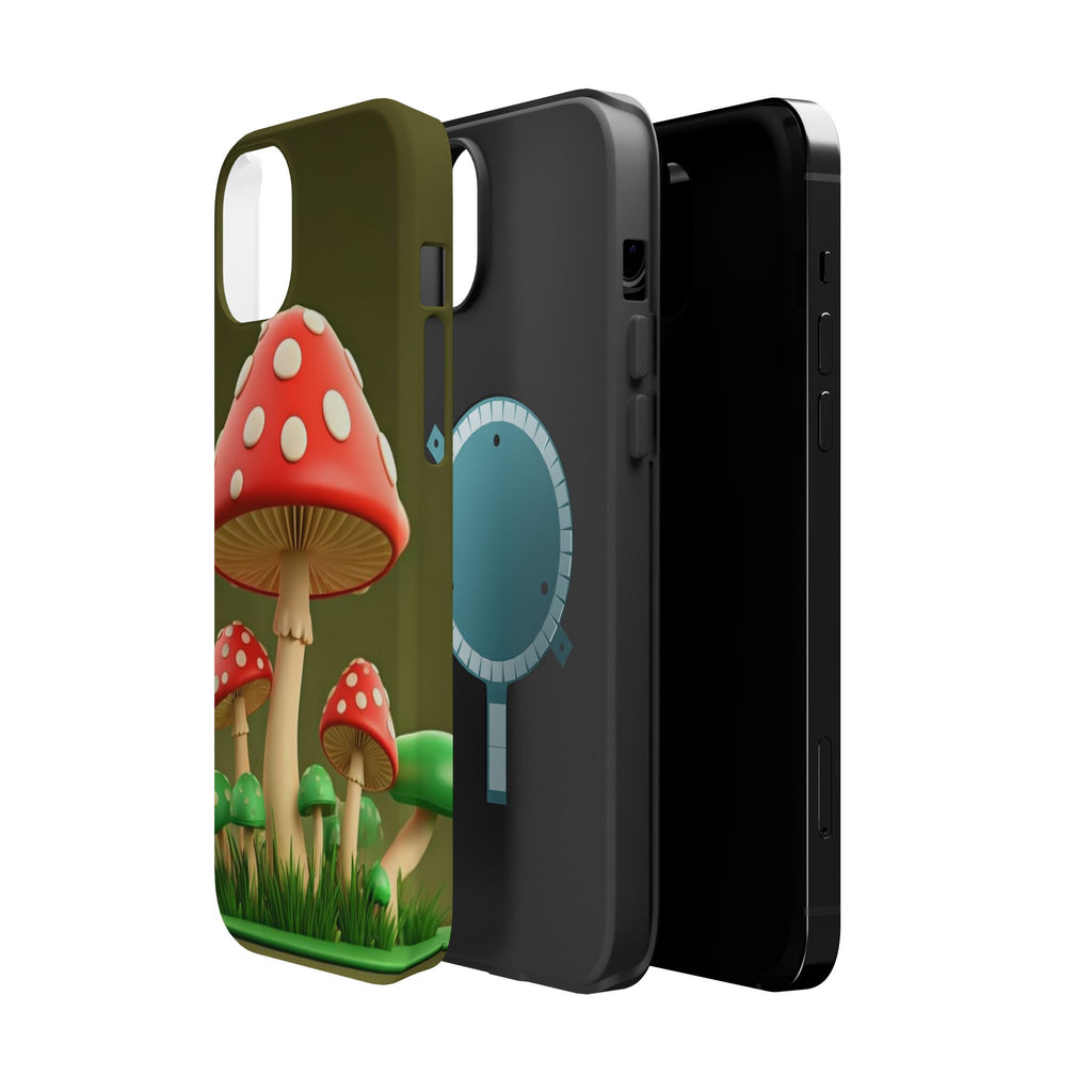 Golden Glow Mushroom Phone Case – Nature Meets Radiance