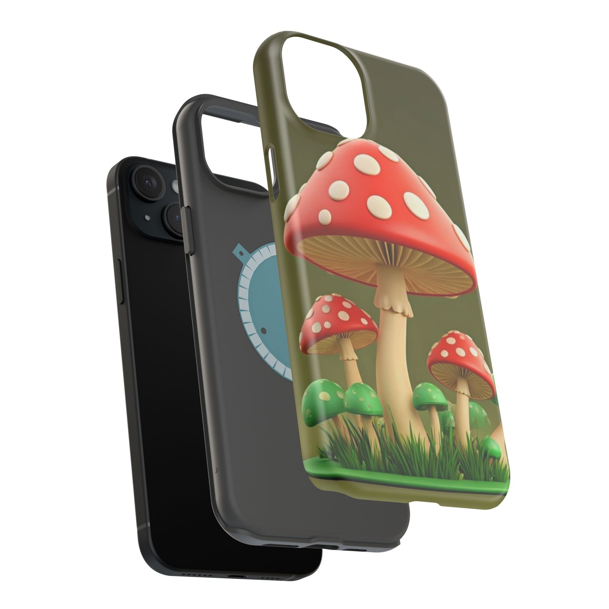 Golden Glow Mushroom Phone Case – Nature Meets Radiance