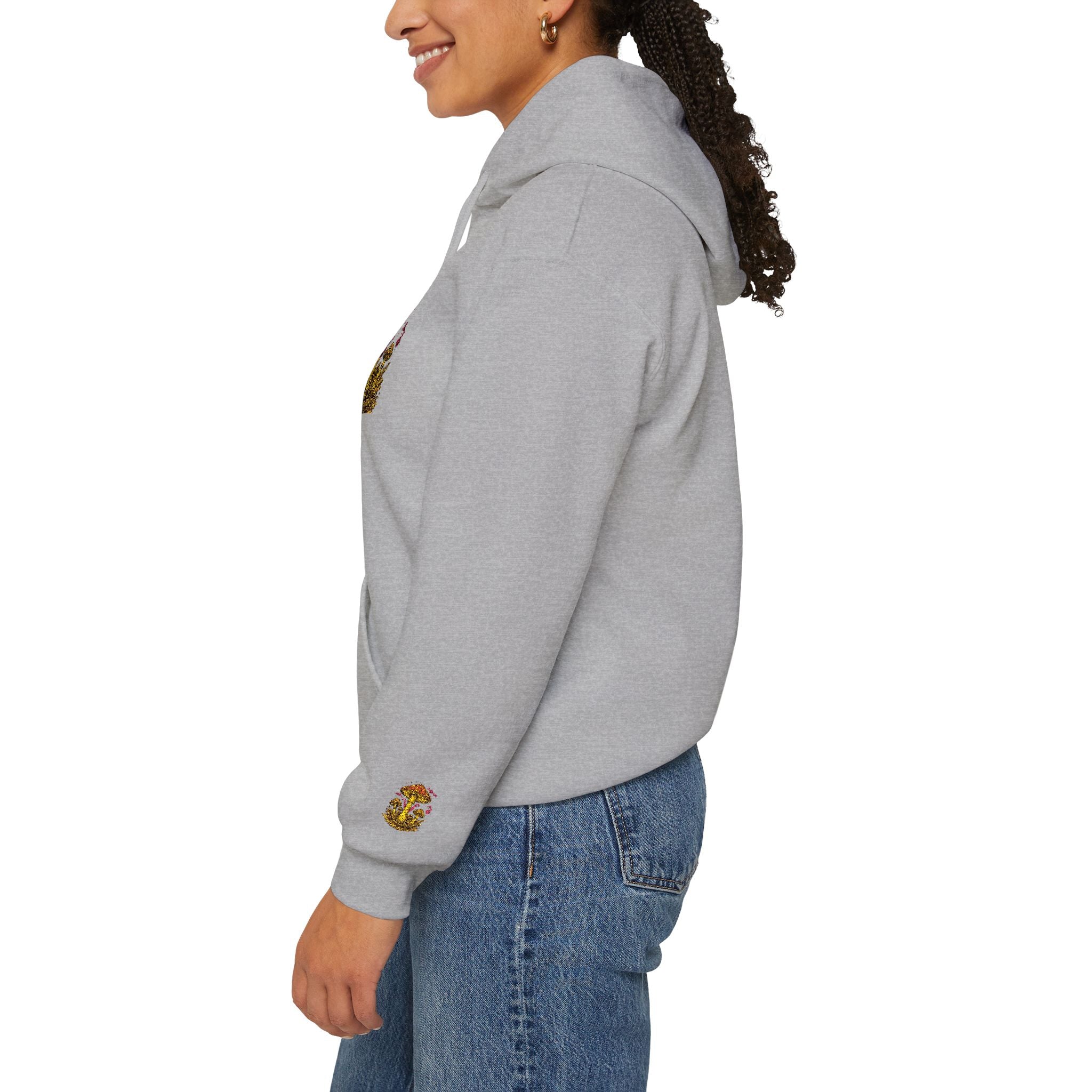 Mushroom Grove Hoodie – Whimsical Autumn Forest Mushroom Sweatshirt