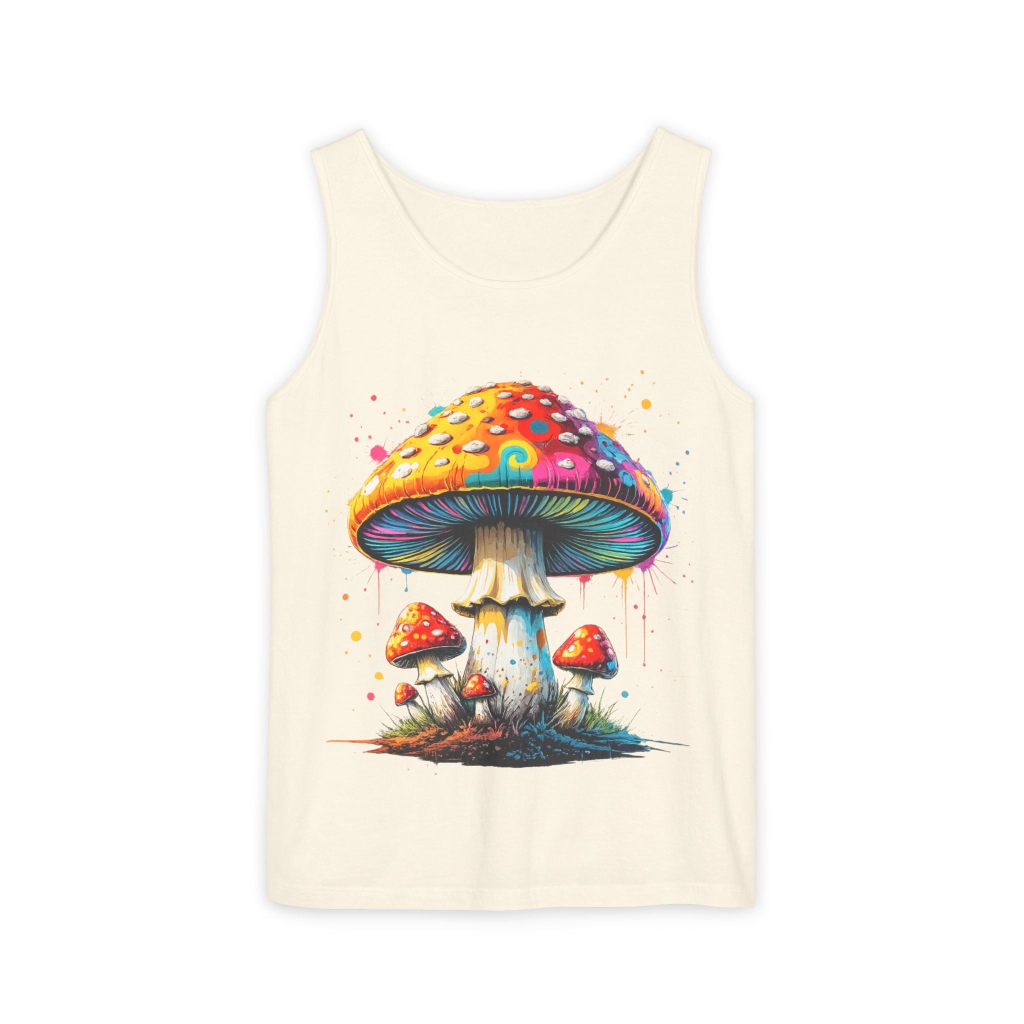 City: Portland Mushroom Tank Top — Psychedelic Forest Graphic Tank