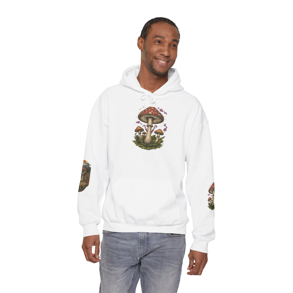 City: Portland Mushroom Forest Hooded Sweatshirt Nature Graphic Hoodie