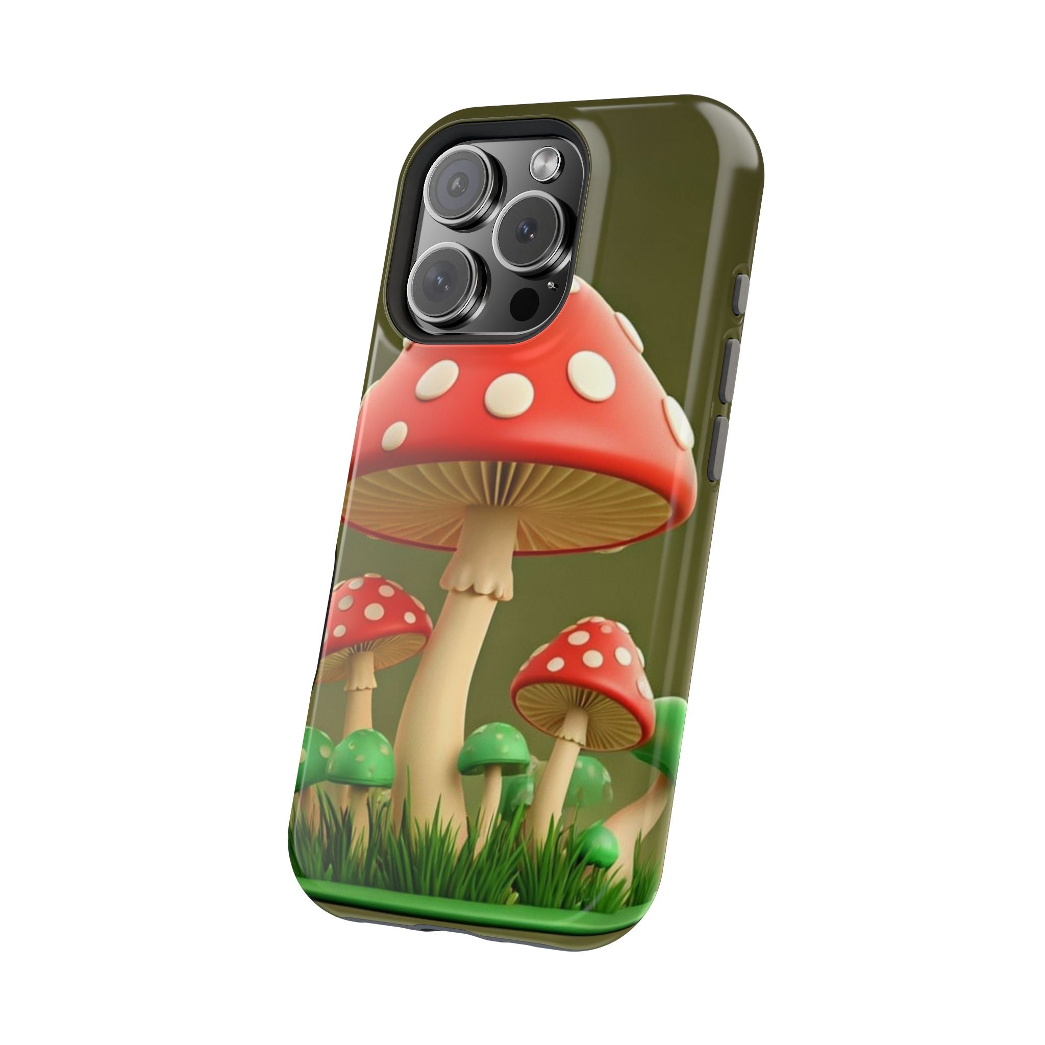 Golden Glow Mushroom Phone Case – Nature Meets Radiance