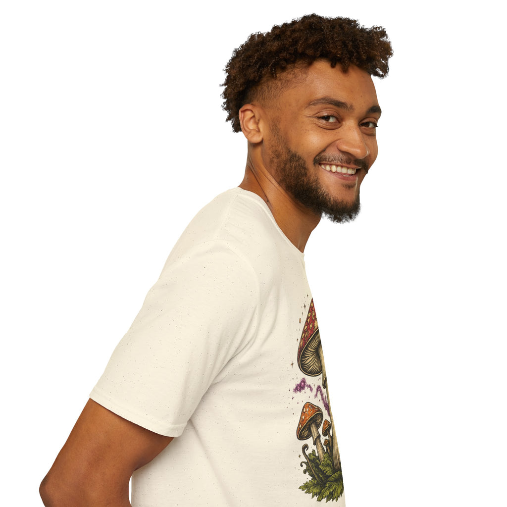 City: Portland Mushroom Magic T-Shirt — Vintage Red Toadstool Illustration