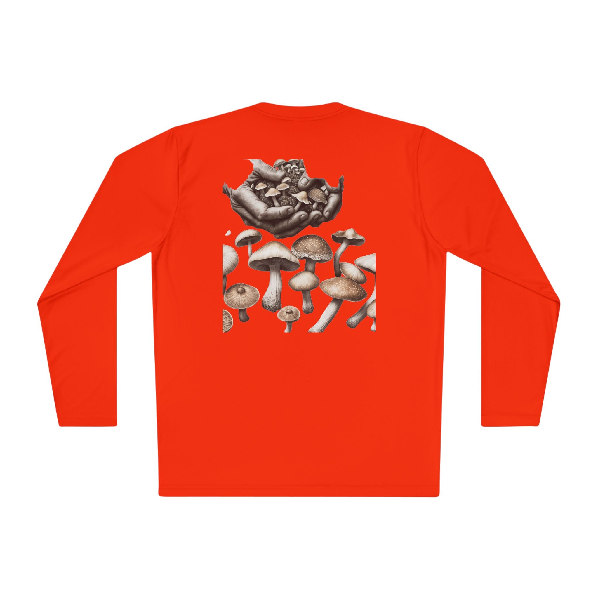 Vancouver Nature Long Sleeve Tee — Scenic Mountains & Mushroom Art