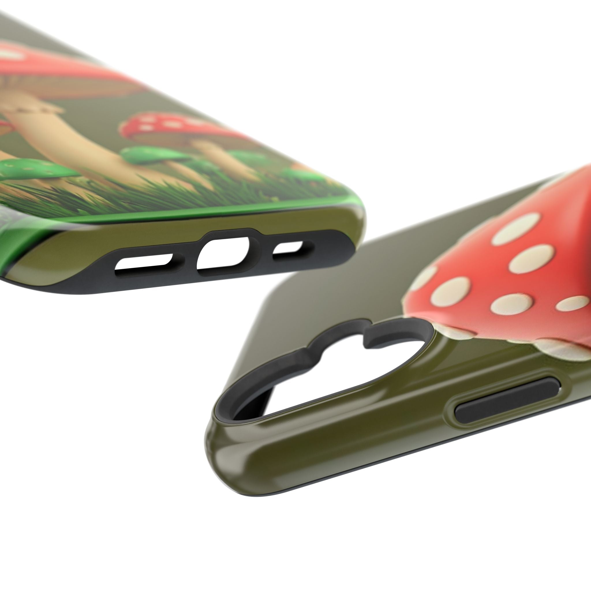 Golden Glow Mushroom Phone Case – Nature Meets Radiance