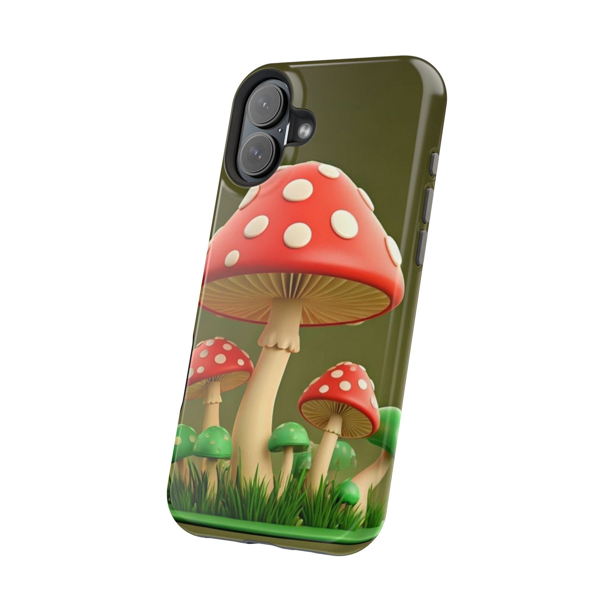 Golden Glow Mushroom Phone Case – Nature Meets Radiance
