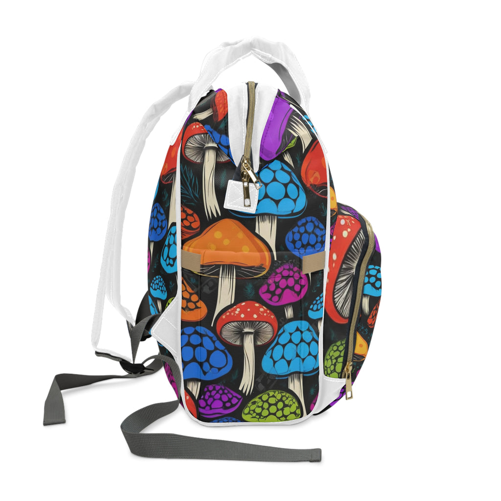 Mochila Pañalera Locura de Hongos
