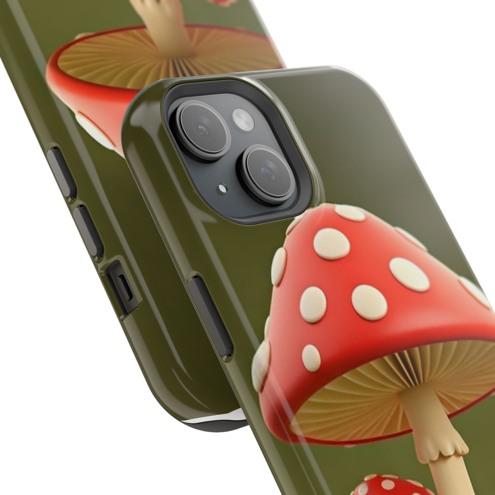 Golden Glow Mushroom Phone Case – Nature Meets Radiance
