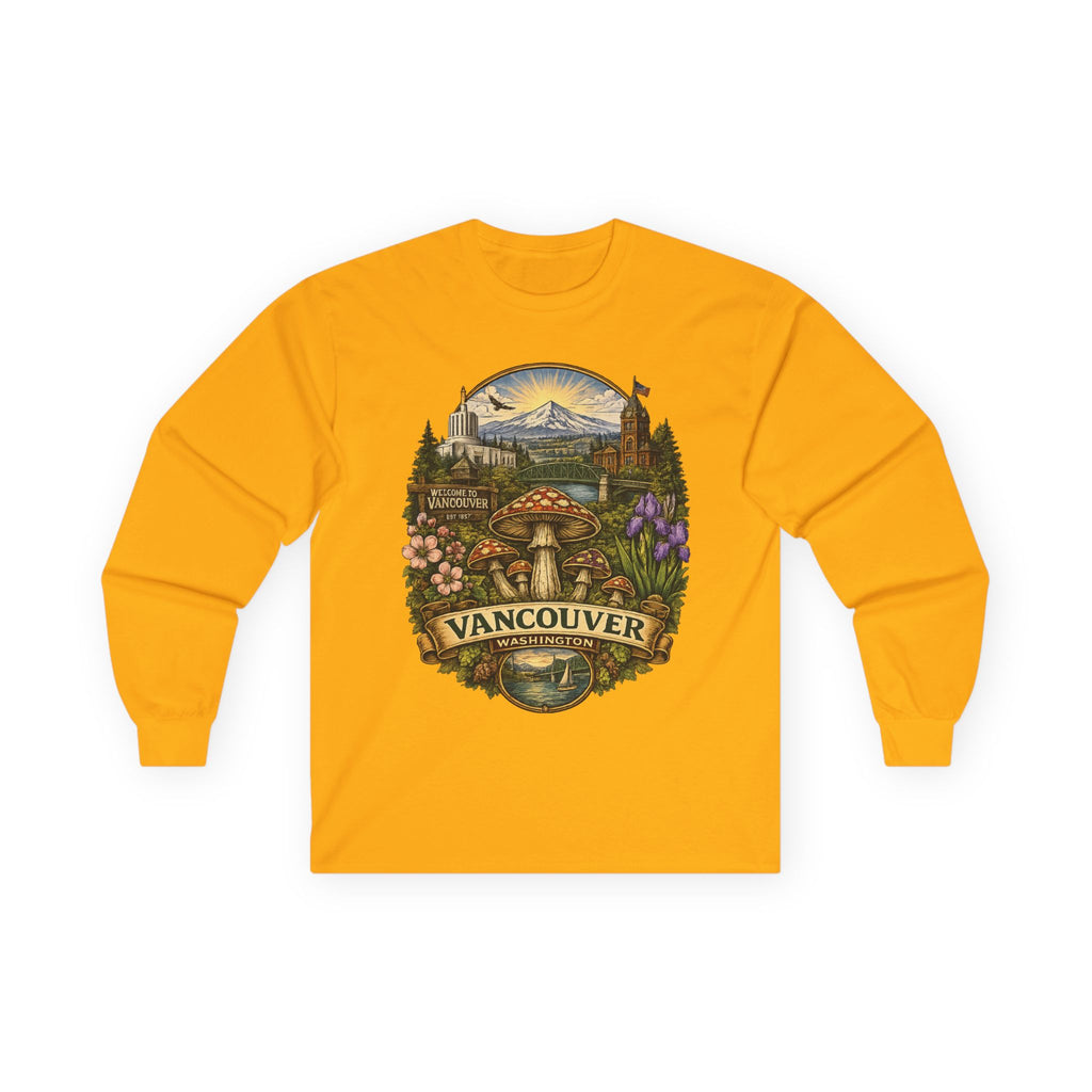 City: Vancouver Mushroom Graphic Long Sleeve Tee
