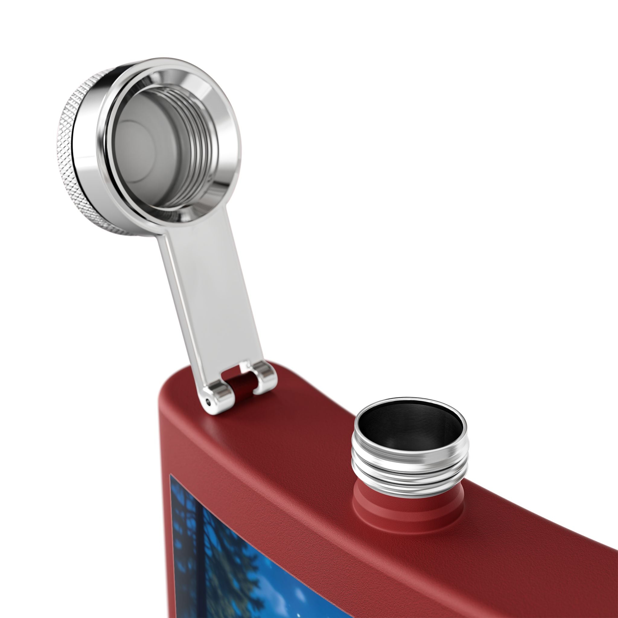 Moonlit Grove Stainless Steel Flask – Sip with a Side of Magic