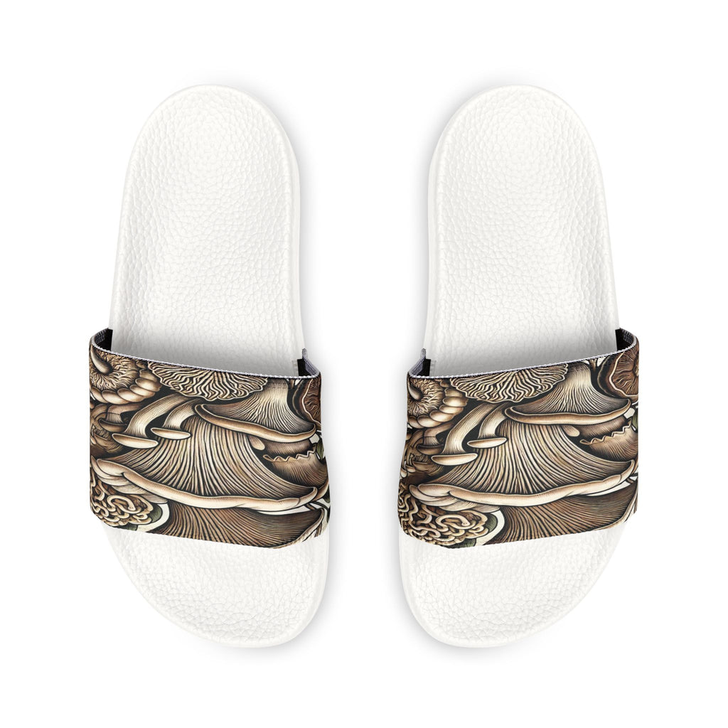 Mushroom Art Slide Sandals — Removable Strap Men's Slides
