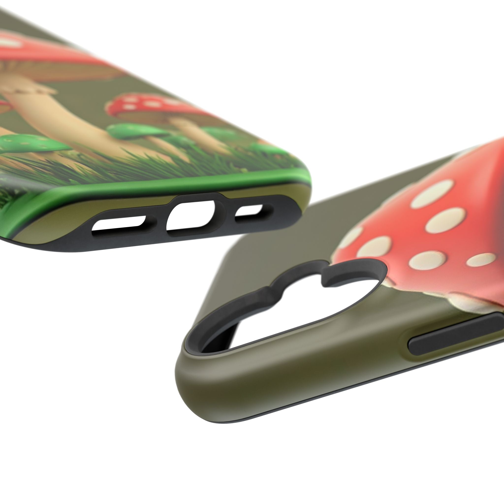 Golden Glow Mushroom Phone Case – Nature Meets Radiance