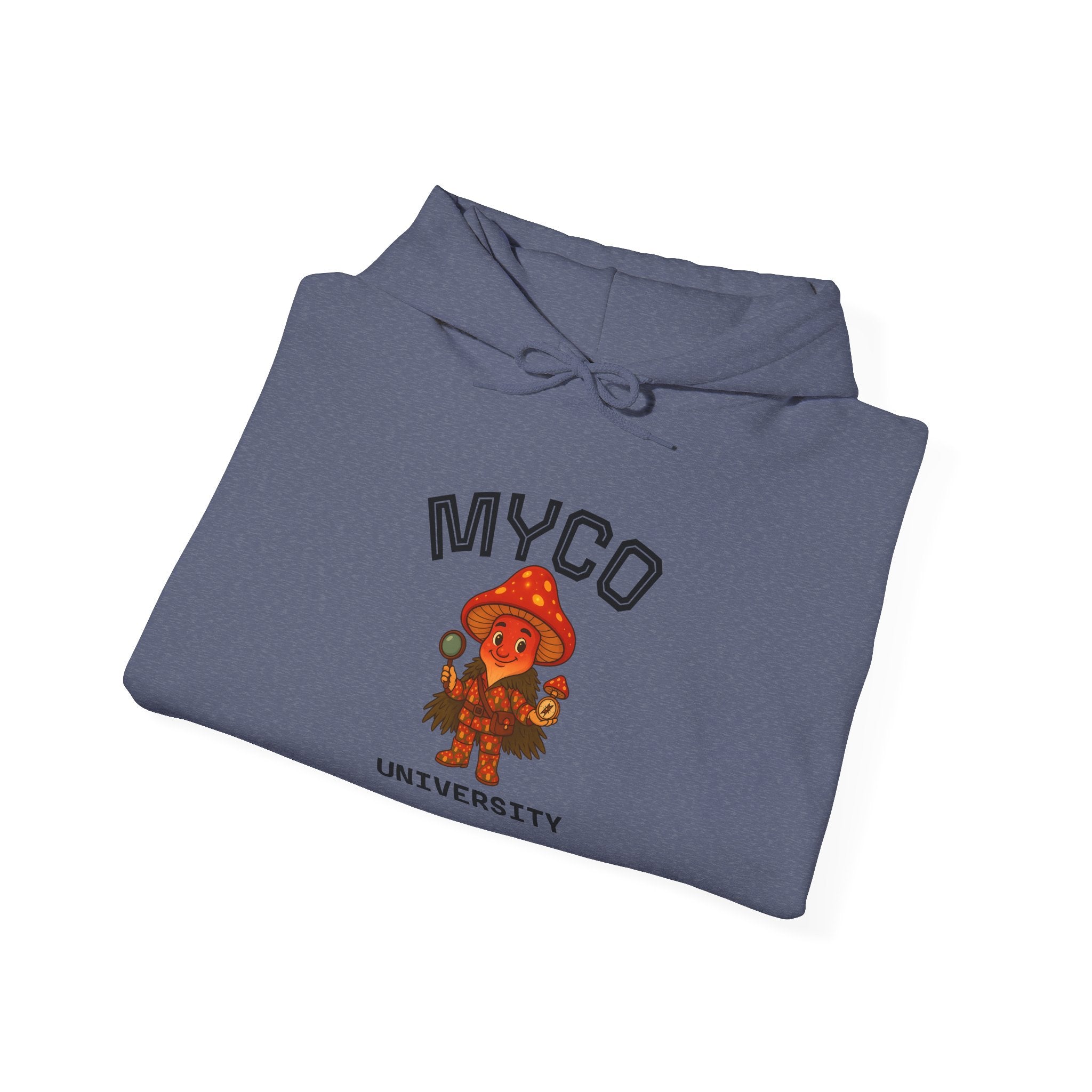Myco University Lion & Mushroom Hoodie — Psychedelic Lion Graphic Pullover