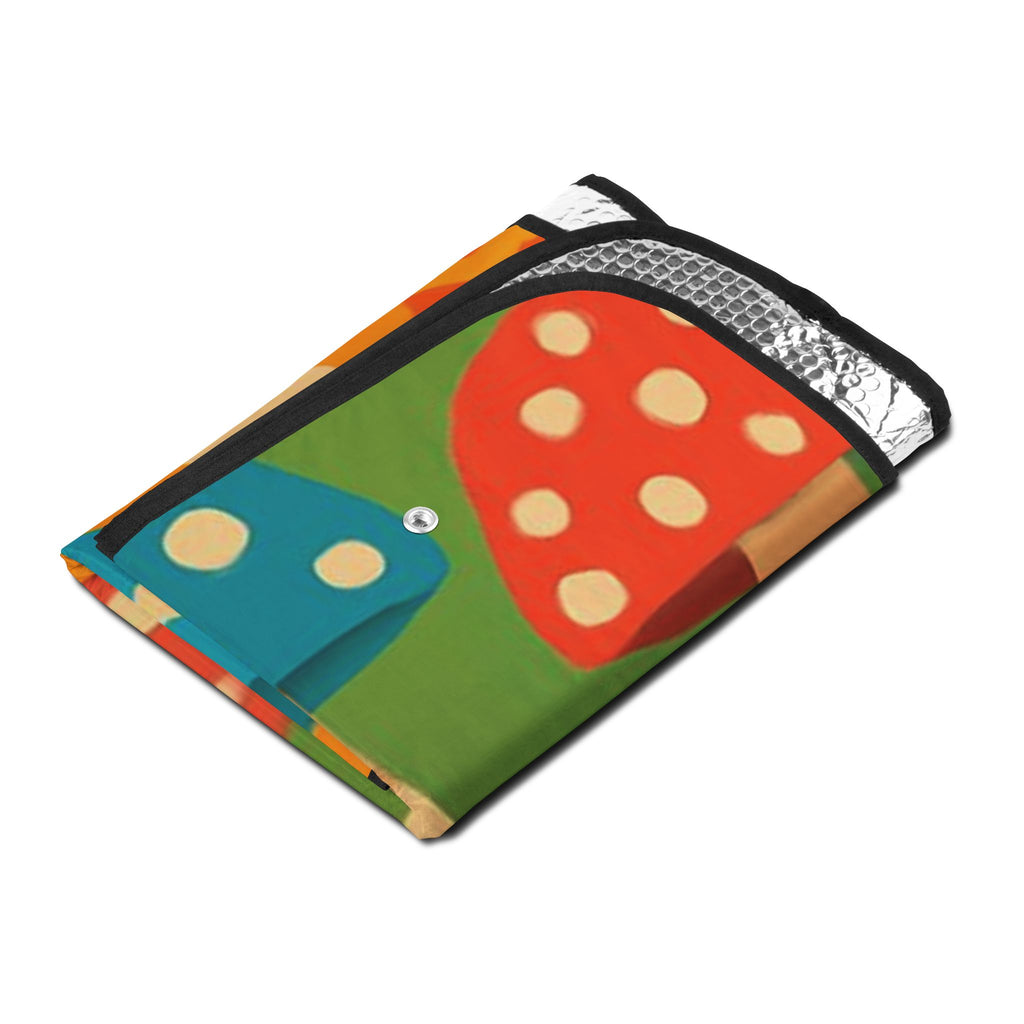 Parasol para Coche con Diseño de Hongos – Parasol Retro Colorido para Parabrisas