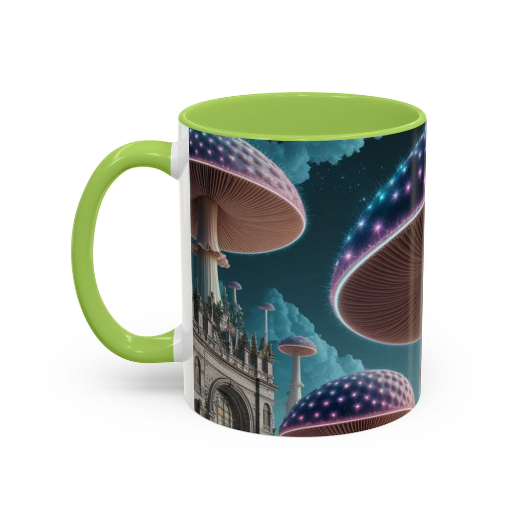 Mug: Mystical Glow Mushroom Coffee Mug — Psychedelic Fantasy Accent Mug
