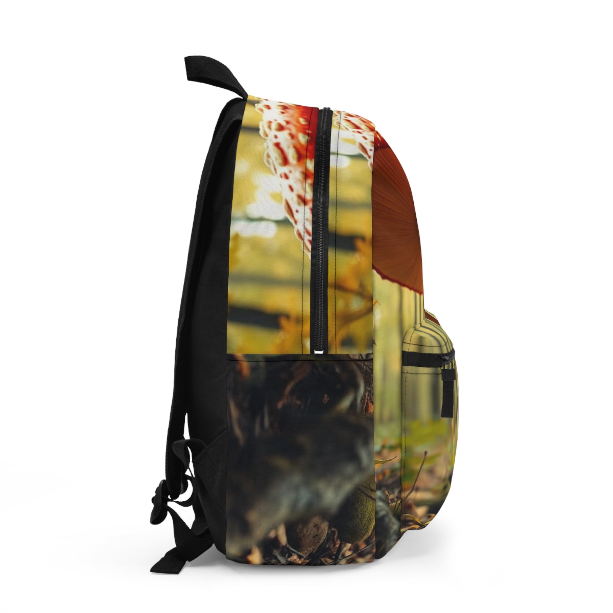 Meet Shroomie—Your New Best Backpack Buddy with custom design mushroom print and comfortable fitting.