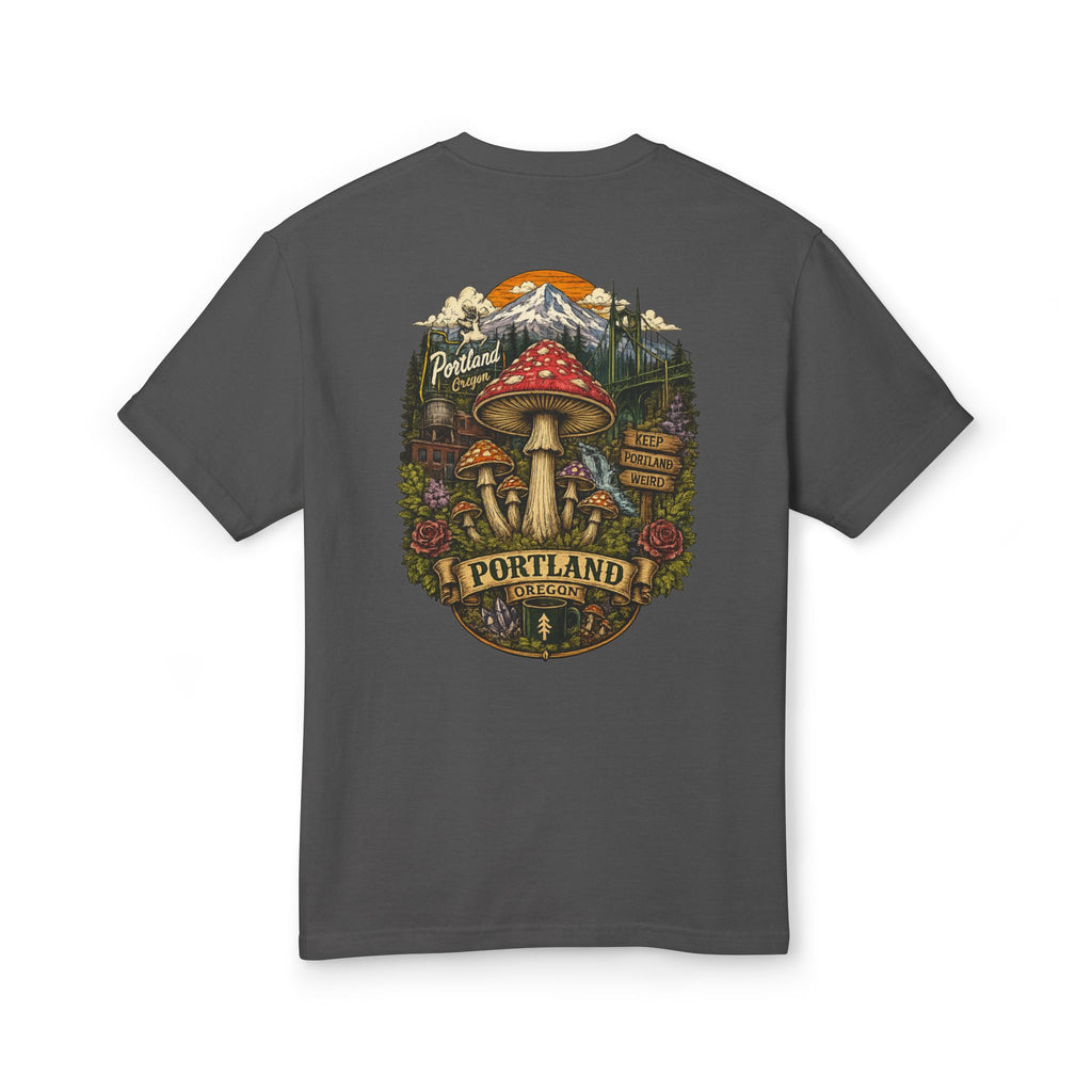 Portland Mushrooms Graphic Tee — Vintage Outdoor Nature T-Shirt