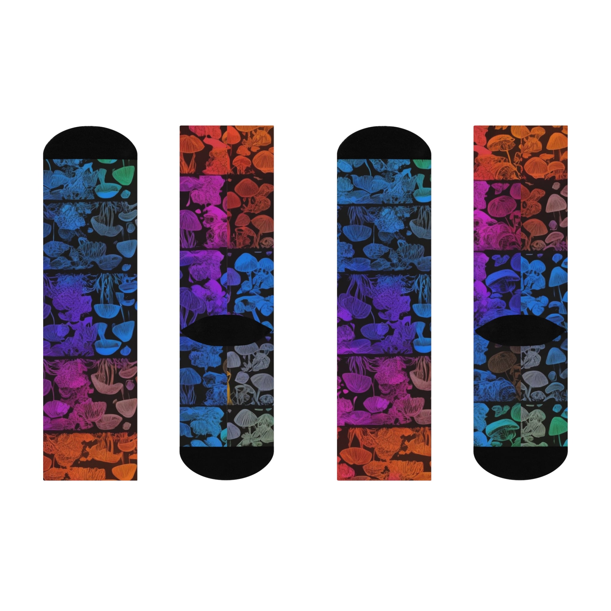 Gradient Groves for Your Toes Rainbow Socks Myco Fade Gradient Socks