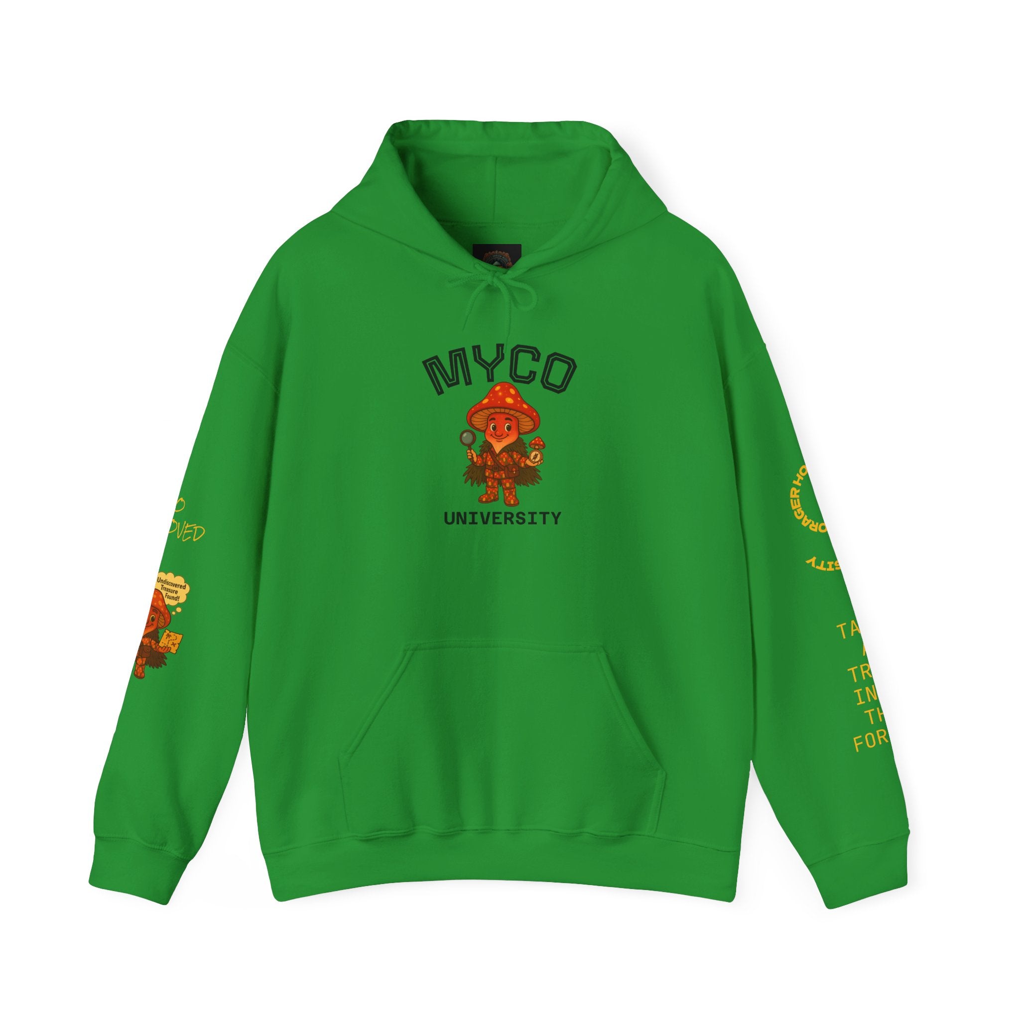 Myco University Lion & Mushroom Hoodie — Psychedelic Lion Graphic Pullover