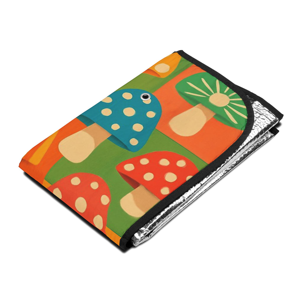 Parasol para Coche con Diseño de Hongos – Parasol Retro Colorido para Parabrisas