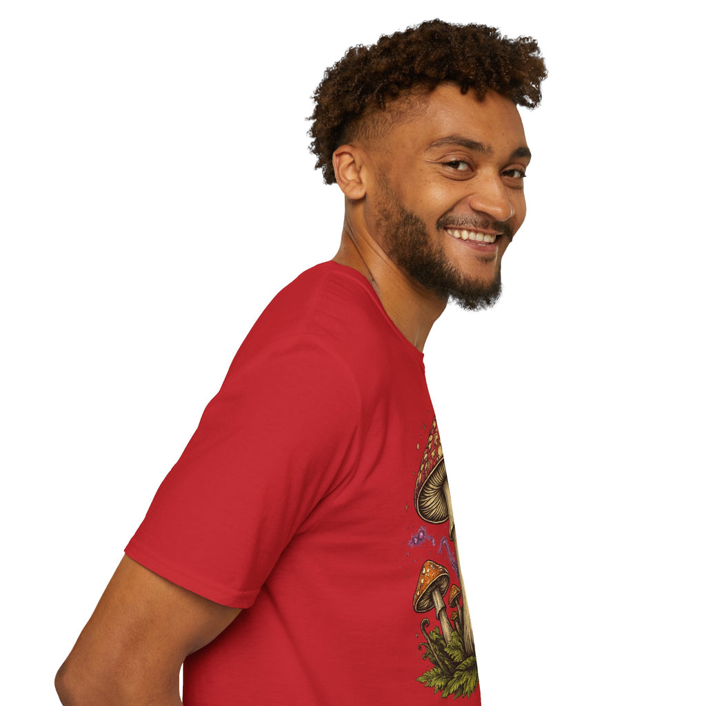 City: Portland Mushroom Magic T-Shirt — Vintage Red Toadstool Illustration