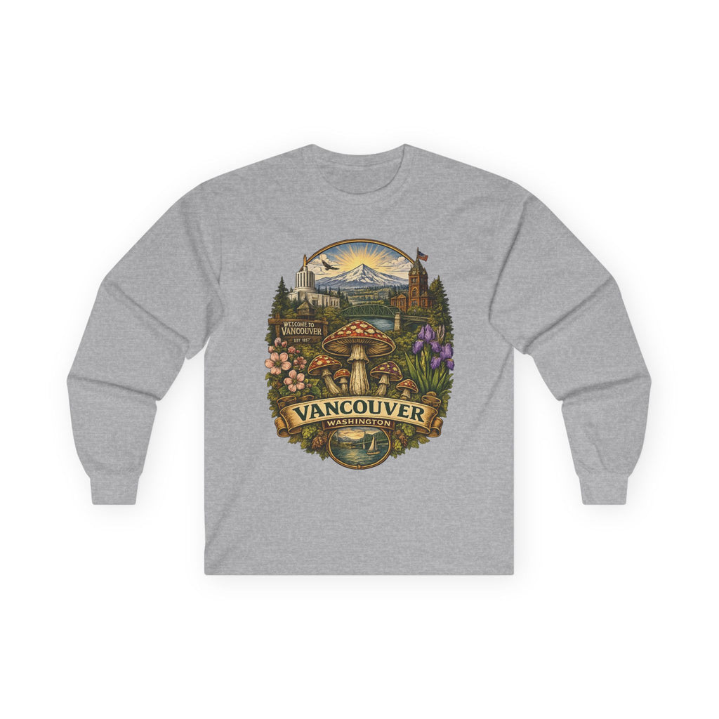 City: Vancouver Mushroom Graphic Long Sleeve Tee