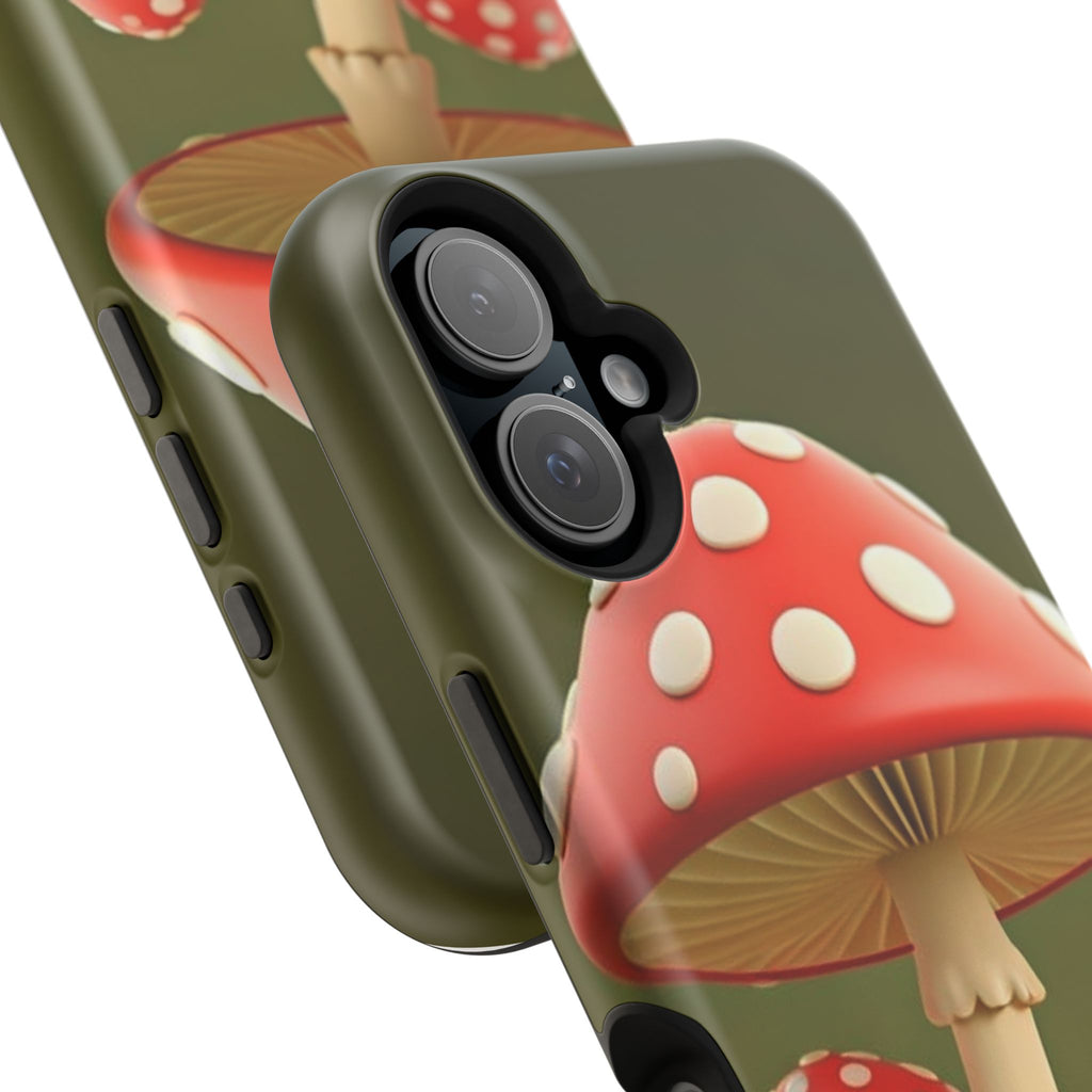 Golden Glow Mushroom Phone Case – Nature Meets Radiance