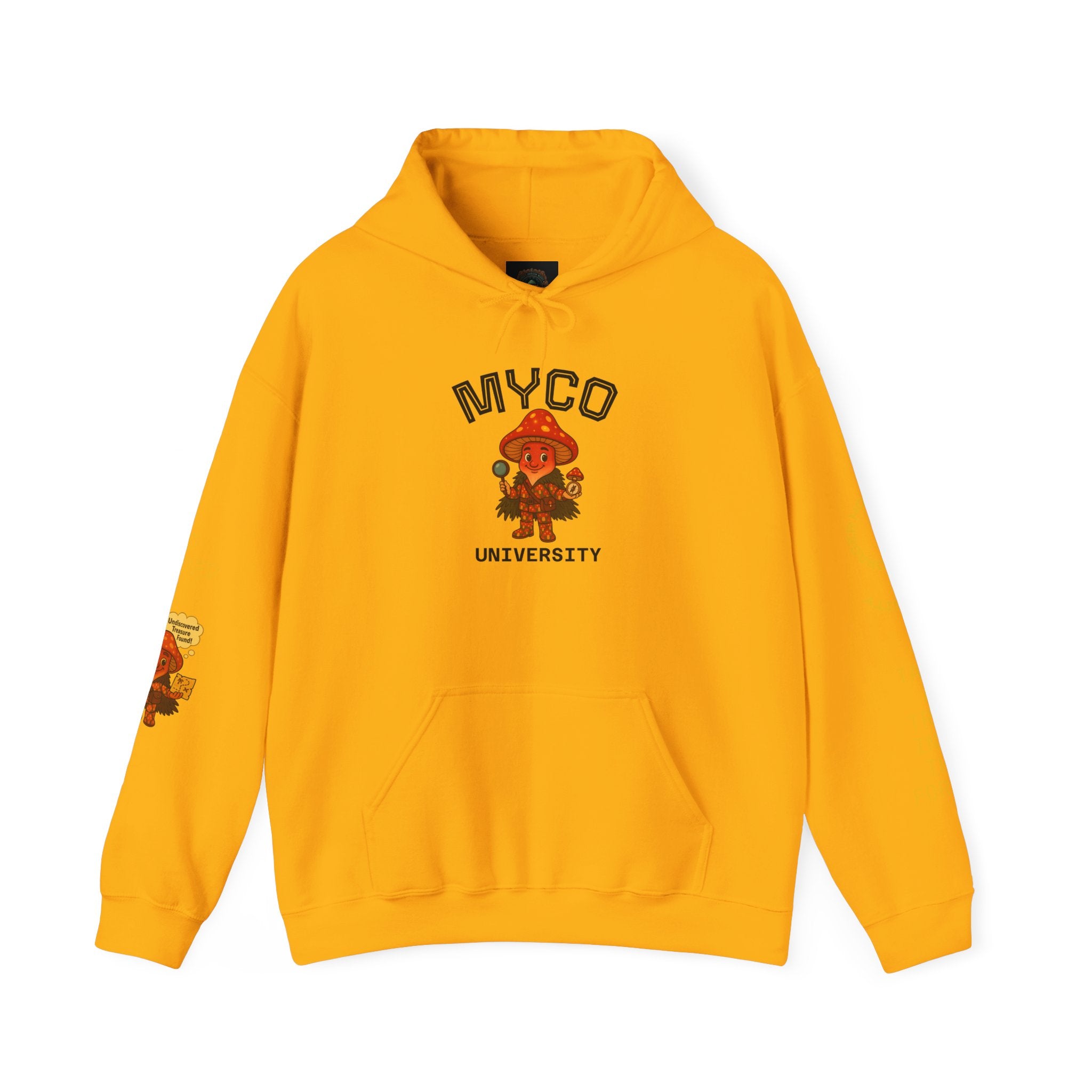 Myco University Lion & Mushroom Hoodie — Psychedelic Lion Graphic Pullover