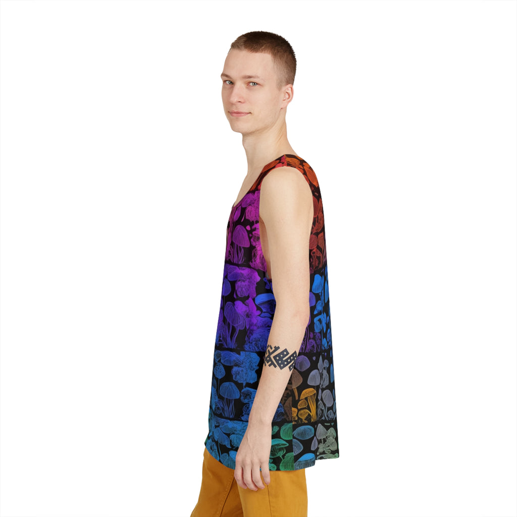 Camiseta de tirantes Fungi Flow — Top mágico de setas unisex